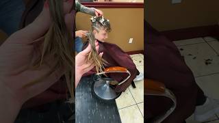 8 inches GONE 😳 SHOCKING new haircut before middle school His reaction 🥹 confidence [upl. by Ahsaele]