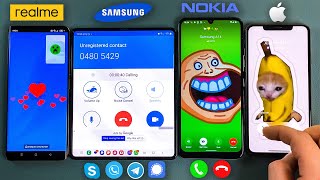 BootAnimation  Skype  SkyPhone  Telegram  Signal Realme amp Z Fold 4 amp iPhone amp Nokia IncomingCall [upl. by Esorlatsyrc243]