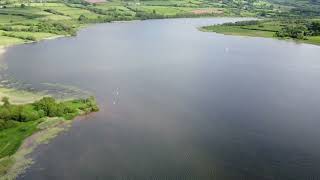 Llangorse Lake  Drone Shot  Brecon Beacons [upl. by Driskill]