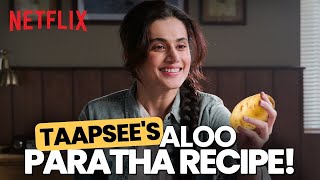 Taapsee Pannus HILARIOUS Aloo Paratha Recipe for IELTS  Dunki [upl. by Bab362]