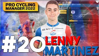 Lenny Martinez Jeune Pépite 20 Pro Cyclist  Pro Cycling Manager 2022 [upl. by Esinet]