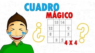 COMO RESOLVER UN CUADRO MAGICO DE 4X4 Super facil [upl. by Chesney]