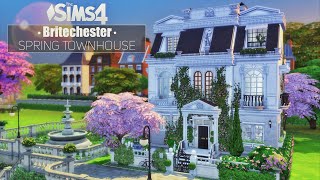 🌺 Spring TownHouse with Story • Britechester  NoCC  THE SIMS 4 [upl. by Aiotal]