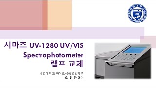 UVVIS Spectrophotometer UV 1280 Lamps Replacement [upl. by Atiugram744]