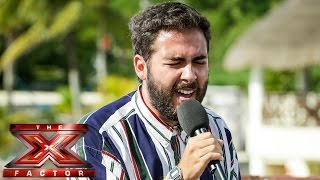 Andrea Faustini sings Jennifer Hudsons And I Am Telling You  Judges Houses  The X Factor UK 2014 [upl. by Ferne706]