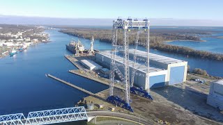 The Gantry Crane  Suwnica bramowa  Drone footage 4K [upl. by Behlau258]