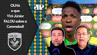 quotO Vinicius Júnior DEU UMA PORRADA na Conmebol cara ISSO QUE ELE FALOUquot ENTREVISTA na Seleção [upl. by Mahseh]