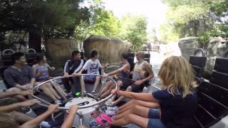 Roaring Rapids Six Flags Magic Mountain POV [upl. by Dickey225]