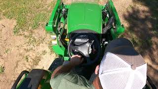 John Deere 3025D loader work [upl. by Nylrad470]