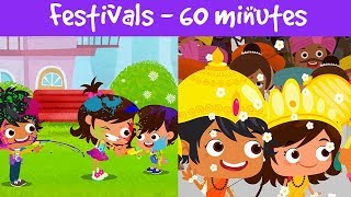 Festivals Of India  Different Types Of Festivals  Kids Festival Compilation Video  Jalebi Street [upl. by Annohsak743]