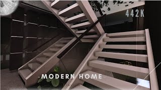 Modern Home  Bloxburg  Interior Build [upl. by Ramyar]