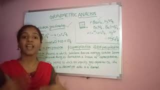 Gravimetric analysis Fifth semester inorganic chemistry Calicut university [upl. by Suidaht]