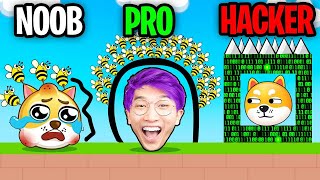 NOOB vs PRO vs HACKER In SAVE THE DOGE ALL LEVELS [upl. by Esom]