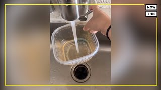 TikToker Shares Tupperware Cleaning Hack  NowThis [upl. by Katzir]