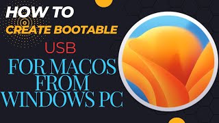 How to Create macOS Ventura Bootable USB on Windows PC [upl. by Yrellih698]