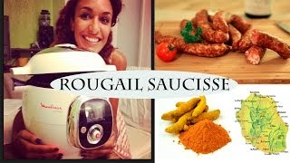 Recette Rougail saucisse facile avec le cookéo Moulinex [upl. by Nancie]