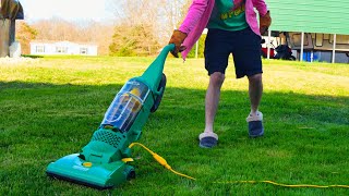 Bissell Commercial ProCup Vacuuming the Lawn [upl. by Carr]