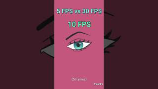 5 FPS vs 30 FPS Eye blink Animation [upl. by Theola]