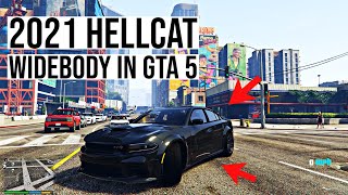 2021 Dodge Charger Hellcat Widebody Mod Install GTA 5  How to get the Hellcat widebody in GTA 5 [upl. by Luing607]