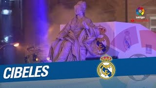 La Cibeles recibe al Real Madrid campeón de LaLiga Santander 20162017 [upl. by Elisabetta]