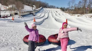 Perosotan di Atas Salju  Snow Tubing 2020  Roundtop Mountain Resort [upl. by Noskcire563]