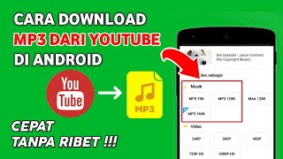 Cara Download MP3 Dari YouTube Di Android ‼️ Tanpa Ribet [upl. by Gitt721]