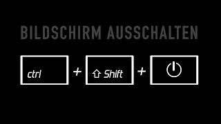 MACBOOK  ctrl ⇧ ⏏ Bildschirm ausschalten  Monitor abschalten  Tastenkombination  Shortcut [upl. by Leahcir84]