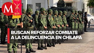 Fuerzas estatales y federales refuerzan seguridad y vigilancia en Chilapa [upl. by Vogel69]