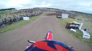 GoPro Evgeny Bobryshev FIM MXGP 2016 RD11 Matterley Basin United Kingdom Moto 1 [upl. by Ettenotna]