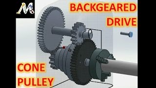 Cone Pulley and Back Geared Drive Explained [upl. by Noseimaj]