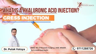 What is a Hyaluronic acid injection Gress Injection Dr Pulak Vatsya arthritis kneepain injection [upl. by Adnilahs]