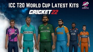 Cricket 22 Offline Patch Add  World cup 2024 Kits  Realistic kits [upl. by Chaiken]