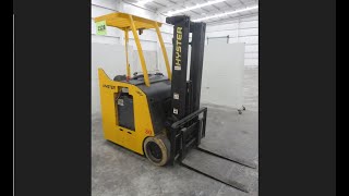 Como Operar o Manejar Montacargas Eléctrico Hombre Parado Marca HYSTER Modelo E30HSD de 3000 Libras [upl. by Tedder]