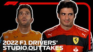 The 2022 F1 Drivers And Team Principals Hilarious Studio Outtakes [upl. by Akcinahs]