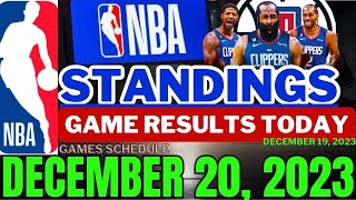 nba standings today December 19 2023  NBA Game results  NBA Schedule December 20 2023  NBA LIVE [upl. by Nelak76]