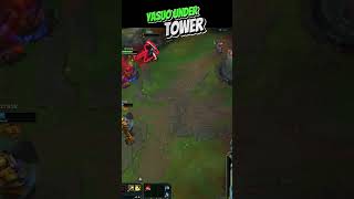 YasuoUnderTower leagueoflegends build gaming junglediff jungleguide outplay league season14 [upl. by Luar]