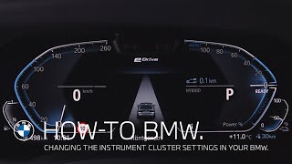 How to change the instrument cluster settings in your BMW – BMW HowTo [upl. by Ruthe626]