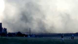 Petcoke cloud from storm July 27 13 [upl. by Teplitz215]