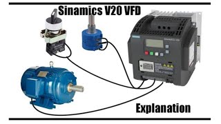 Sinamics V20 VFD parameter setting  parameter Explanation [upl. by Dachi]