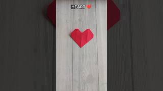 HEART ORIGAMI TUTORIAL HOW TO MAKE A PAPER HEART CRAFT STEP BY STEP FOLDING ART [upl. by Anom]