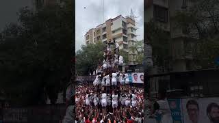 Dahi Handi 2024  Sanjeevani Govinda Pathak  Bhandup  Aale Toofan Kiti  shortsvideo [upl. by Aleehs]