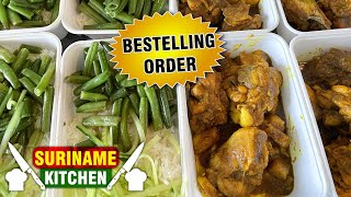 Kip Aardappel Kerrie en Sperziebonen Witte Rijst Bestelling  Chicken Potato Green Beans Rice Order [upl. by Alaehcim]