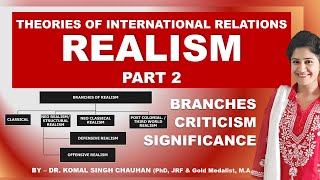 What is Realism  Types amp Branches I Realist Theory I UPSC PSIR I Dr Komal Singh Chauhan [upl. by Pietje509]