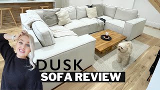 Dusk Sofa Assembly and Review  Brooklyn UShaped Sofa In Ivory [upl. by Ramin]