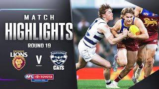 Brisbane Lions v Geelong Cats Highlights  Round 19 2023  AFL [upl. by Rooker471]