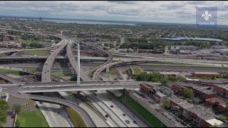 Projet Turcot  Grande ouverture d’une des principales artères [upl. by Asselim]