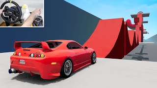 Supra vs The Hardest Map in BeamNG [upl. by Olnek]