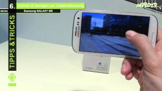 Samsung GALAXY S3  Tipps amp Tricks 6 touch 2 scroll amp zoom  anDROID TV [upl. by Adnamaa]