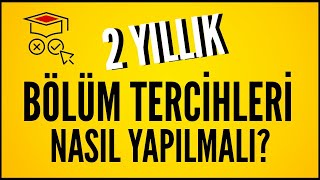 YKS 2 Yıllık Bölüm Tercihleri Nasıl Yapılmalı GriTercih [upl. by Anoiuq]