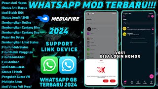 WhatsApp GB Terbaru 2024 WA MOD ANTI BLOKIR TERBARU 2024  100 Bisa Login Nomor Lama🔥 [upl. by Asiel]